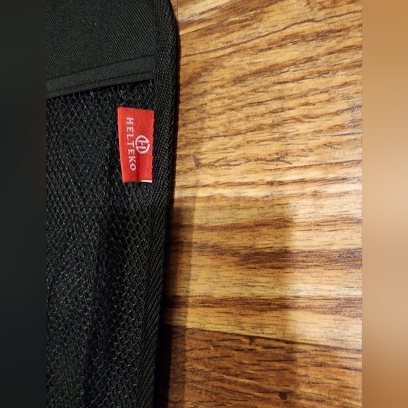 Black Backseat Car Organizer with Touch Screen Tablet Holder and lots of pockets - Picture 4 of 8